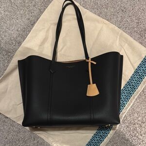 Perfect condition Tory Burch Black Leather Tote